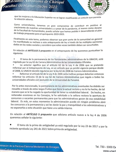 Rechazan iniciativa de ley que permitiría la reelección indefinida en la rectoría de la Unachi