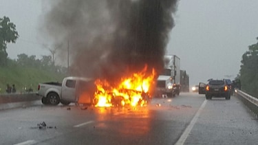 Una joven se encuentra en estado delicado tras fatal accidente en San Félix