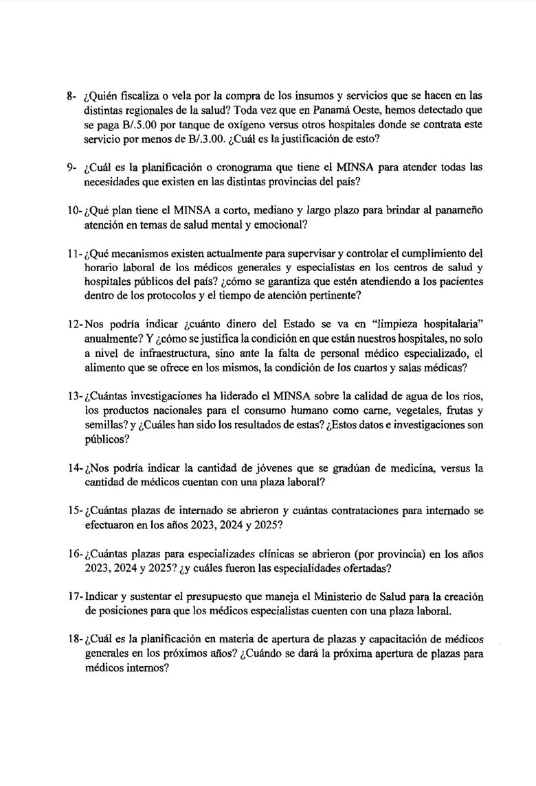 Estas son las preguntas que el ministro de Salud deberá responder por denuncias en el hospital Nicolás A. Solano