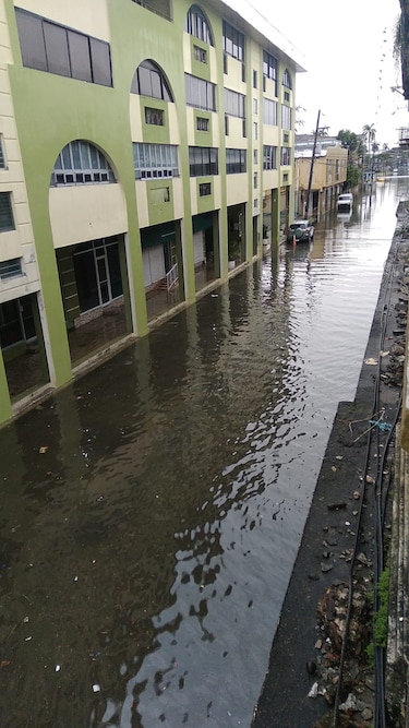 El Casco Antiguo de la ciudad de Colón, bajo el agua