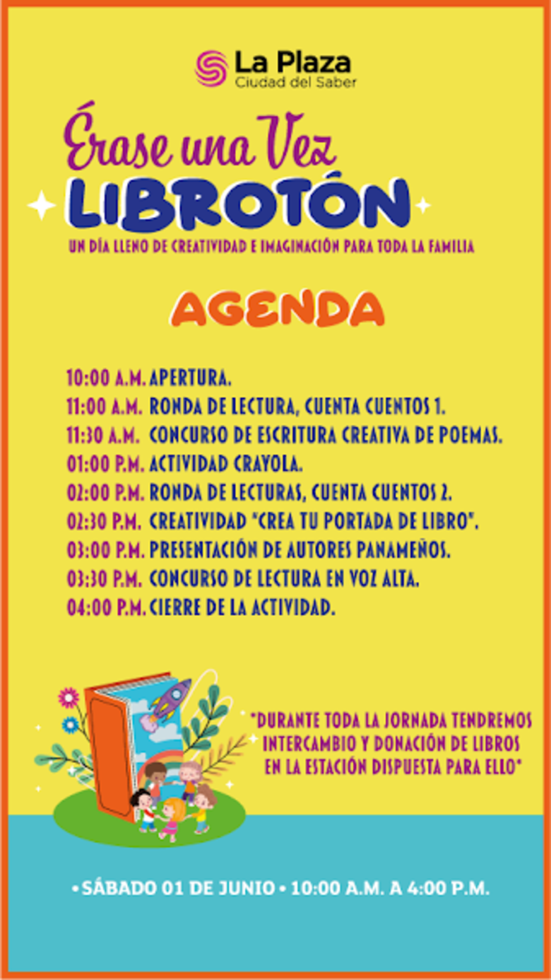 Librotón: un día de lectura y creatividad en La Plaza de Ciudad del Saber