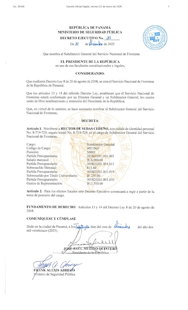 Nombran a Héctor De Sedas como nuevo subdirector del Senafront