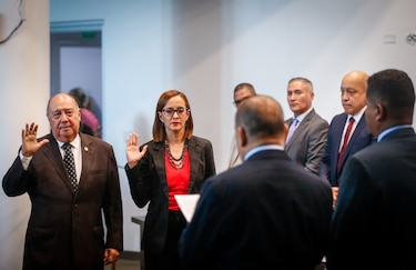 Alaín Cedeño, de RM, es el presidente de la Comisión de Salud; Yarelis Rodríguez de Vamos, la vicepresidenta