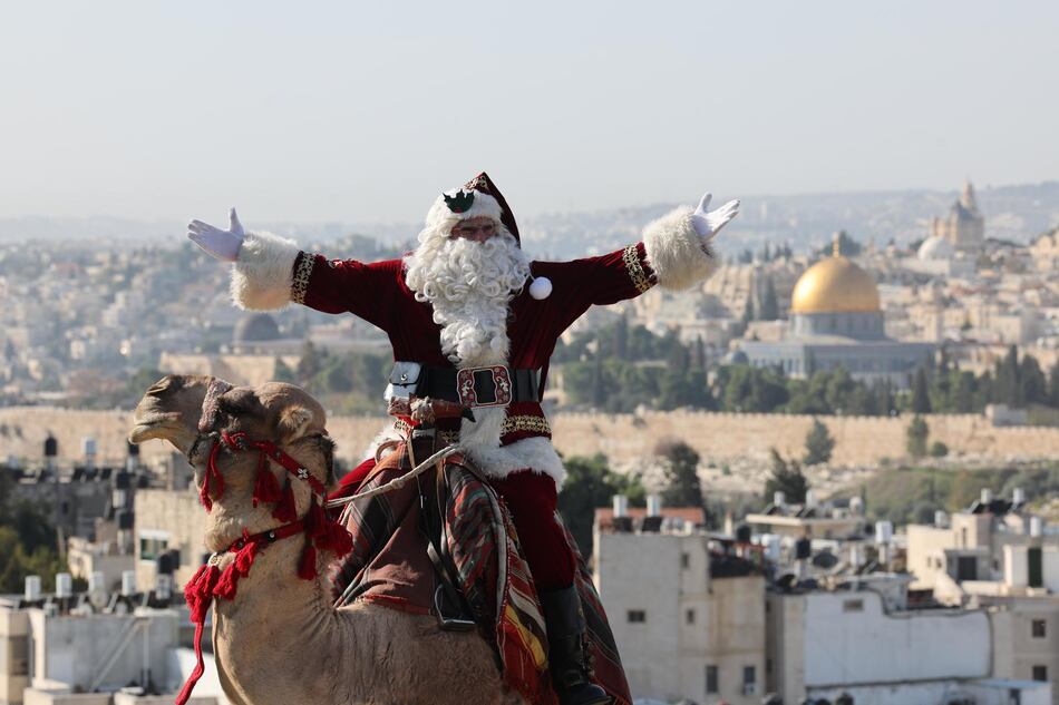 Papá Noel llega a Jerusalén