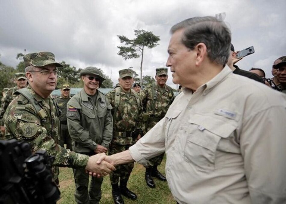 Visita a la frontera: Cortizo habla de migración y combate al narcotráfico con generales colombianos