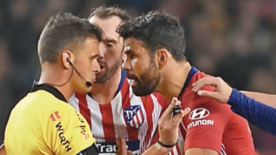 Ocho partidos de suspensión a Diego Costa, del Atlético