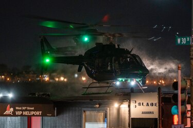 Maduro llega en helicóptero a la ciudad de Nueva York, donde afrontará proceso judicial