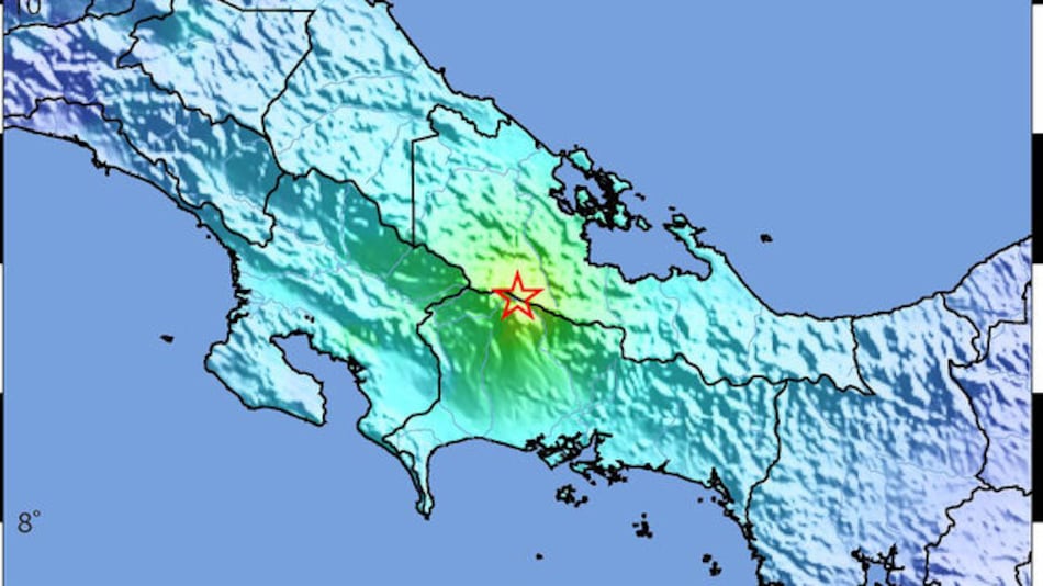 Sismo de 5.2 grados se registra en la frontera de Panamá y Costa Rica