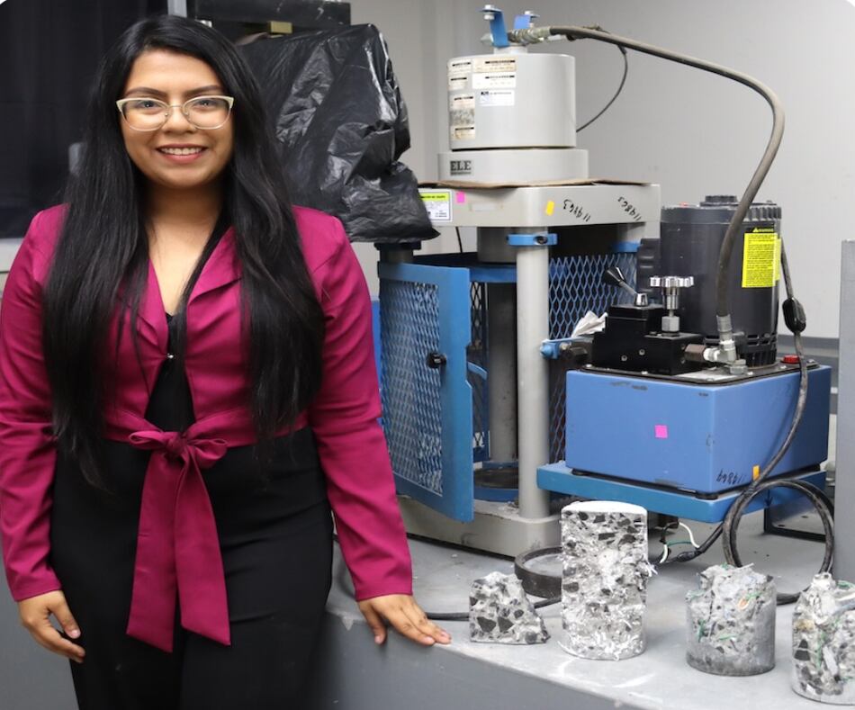 Estudiante de la UTP propone utilizar desechos plásticos para crear concreto