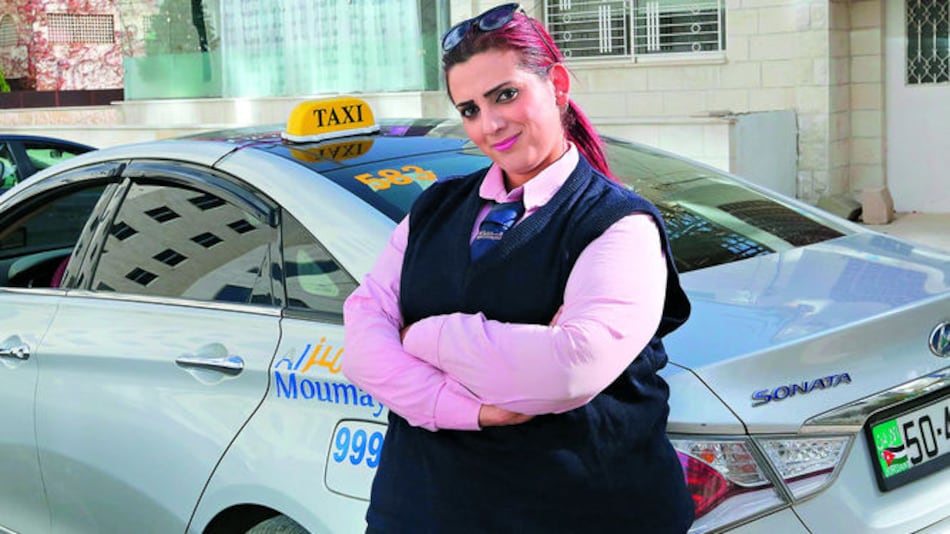 Conducir un taxi por las calles de Jordania