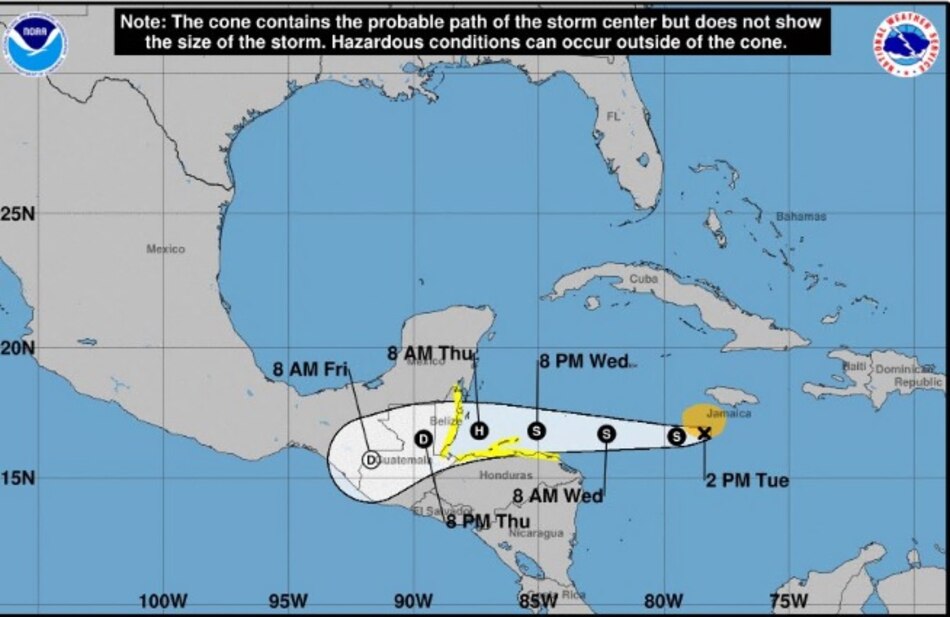 Se forma tormenta tropical Nana en el Caribe y amenaza Centroamérica