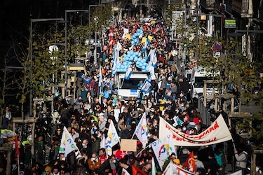 Huelga de maestros en Francia contra la gestión del covid en las escuelas