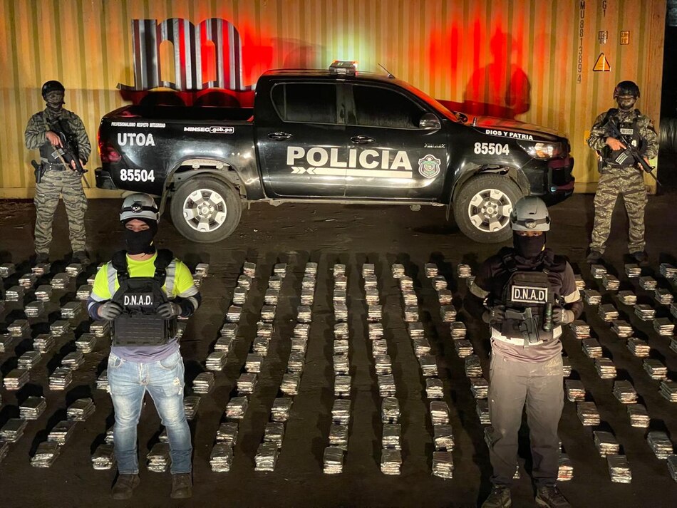 Decomisan 1,450 paquetes de droga en un puerto del Pacífico panameño: rumbo al Reino Unido