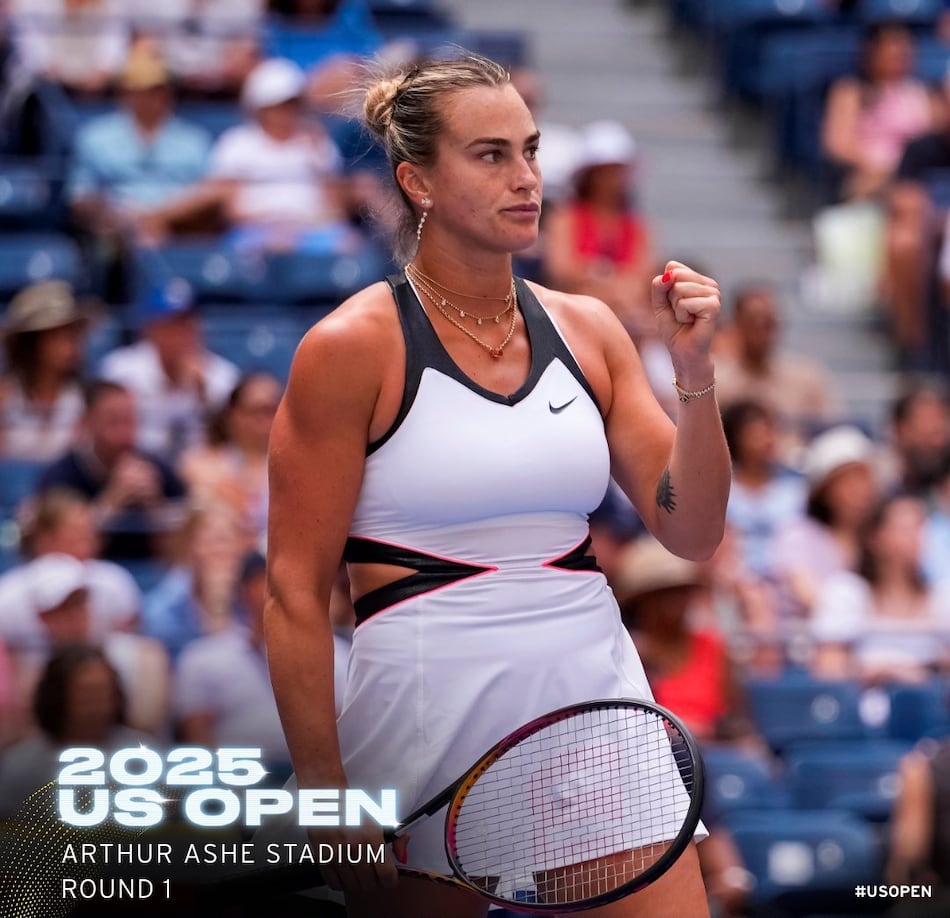 US Open: La campeona defensora Sabalenka supera a Masarova en su estreno