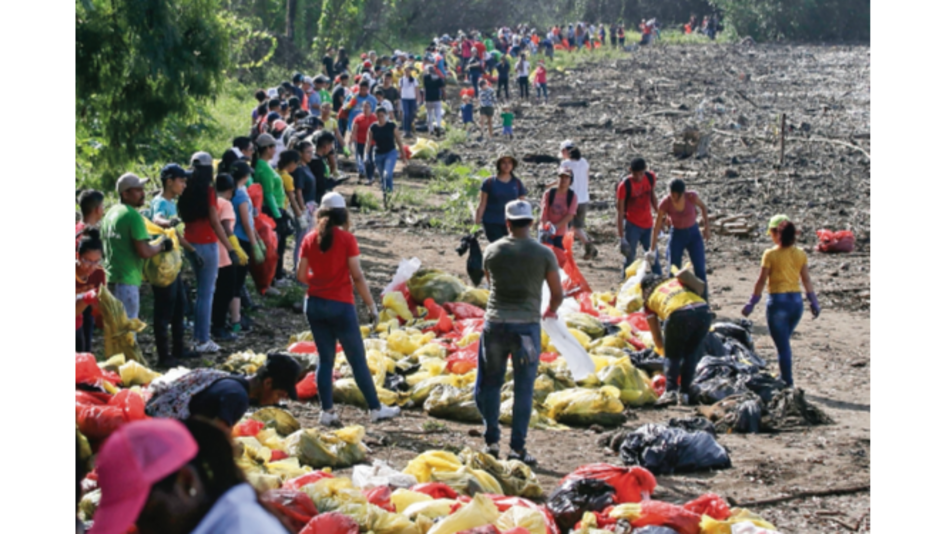 4.5 toneladas de basura