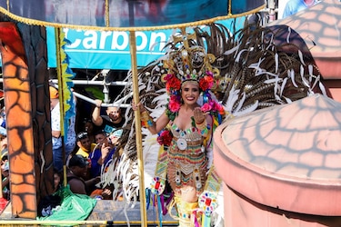Unas 25 mil personas ingresaron este domingo de carnaval al parque de Chitré