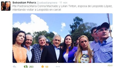 Impiden visita a Leopoldo López de expresidentes de Chile y Colombia