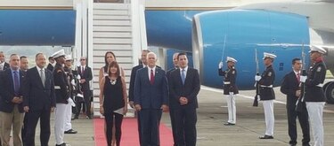 Vicepresidente estadounidense Mike Pence llega a Panamá