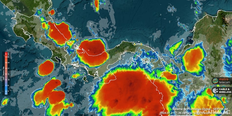 El Impha emite aviso de vigilancia por lluvias en diferentes puntos del país