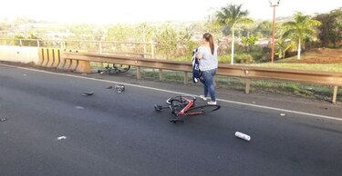 Ciclistas son arrollados en la autopista Arraiján-La Chorrera