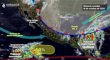 México reporta la formación del ciclón tropical Quince en el Caribe y entrará a tierra este sábado