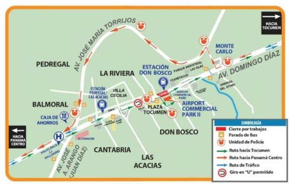 Cierre de la avenida Domingo Díaz por montaje de pasarela en la estación Don Bosco