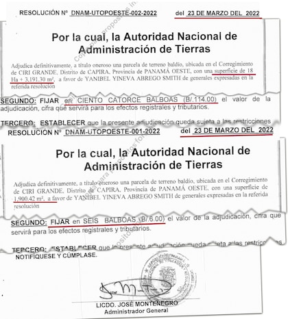 Yanibel Ábrego pagó centavos para adquirir tierras estatales en río Indio