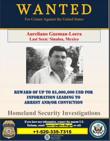 Estados Unidos acusa de narcotráfico al hermano de El Chapo y ofrece recompensa millonaria