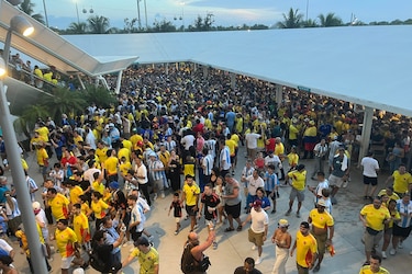 La final de la Copa América empezó una hora y veintidós minutos después del horario programado