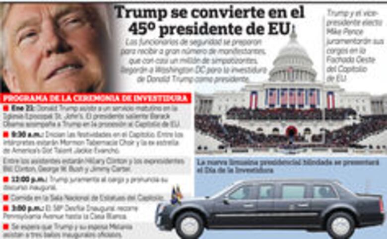 Donald Trump se instala en Washington
