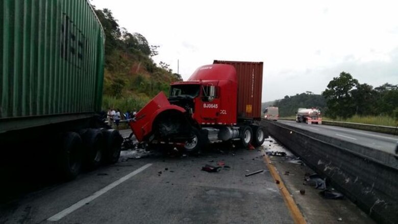 Accidente en la autopista Panamá-Colón