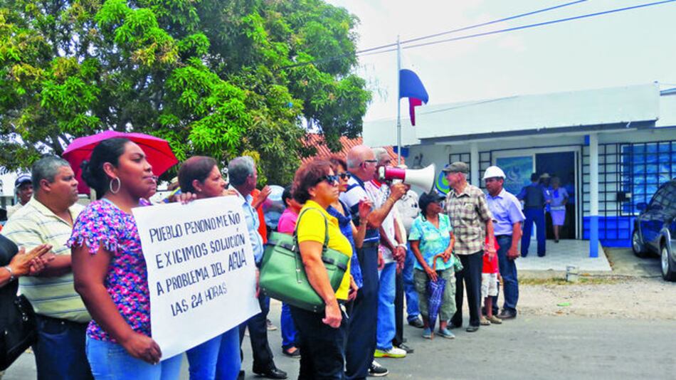 Protesta por falta de agua en Penonomé