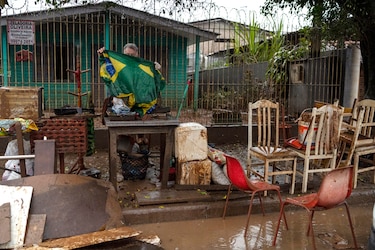 Los nuevos temporales agravan las inundaciones en el sur de Brasil, pero no dejan víctimas