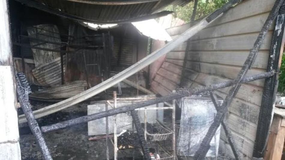 Cinco personas damnificadas por incendio en La Chorrera