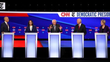 El debate demócrata se centra en ataques contra Donald Trump y críticas a Elizabeth Warren