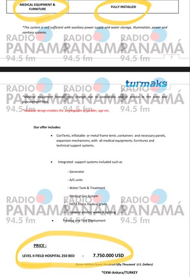 Por $7.5 millones, Turmaks hace hospitales modulares de 250 camas totalmente equipados