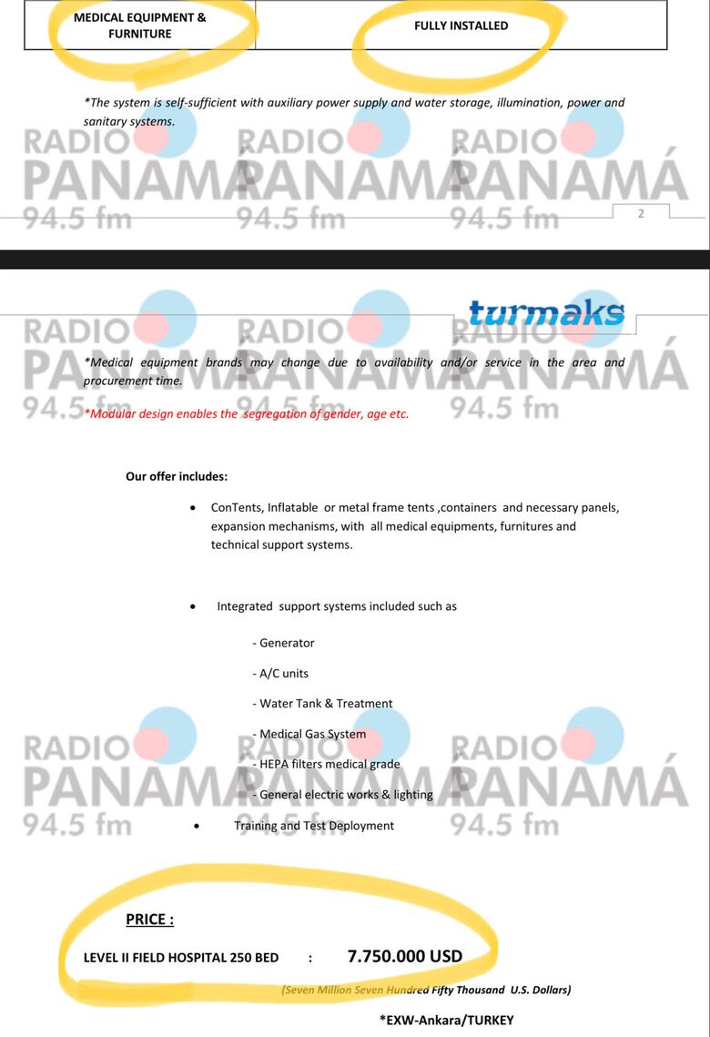 Por $7.5 millones, Turmaks hace hospitales modulares de 250 camas totalmente equipados