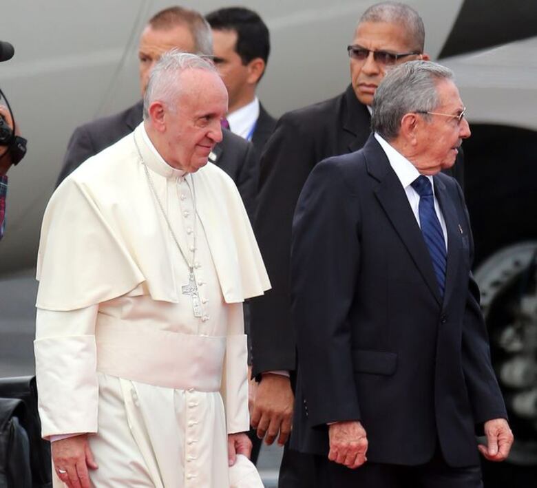 El papa Francisco llega a Cuba
