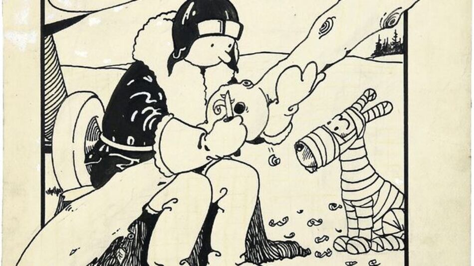 $1 millón por dibujo de la primera portada de Tintín