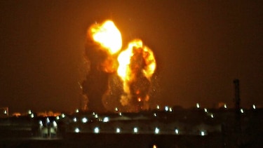 Israel bombardea en Gaza posiciones de Hamás tras lanzamiento de cohetes