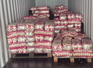 Decomisan nuevo cargamento de arroz chino con marca panameña falsificada