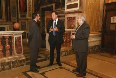 Presidente Varela visita primera iglesia jesuita instaurada en Roma