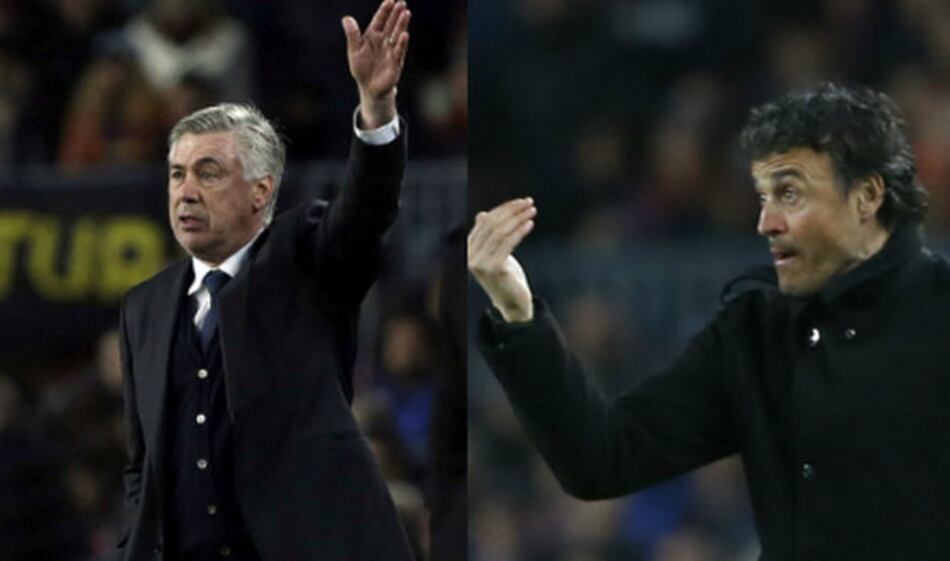 Ancelotti rescata lo positivo de la derrota; Luis Enrique alaba a Suárez