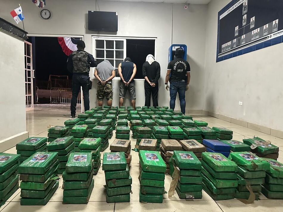 Más de 500 paquetes con droga decomisados en Panamá Oeste