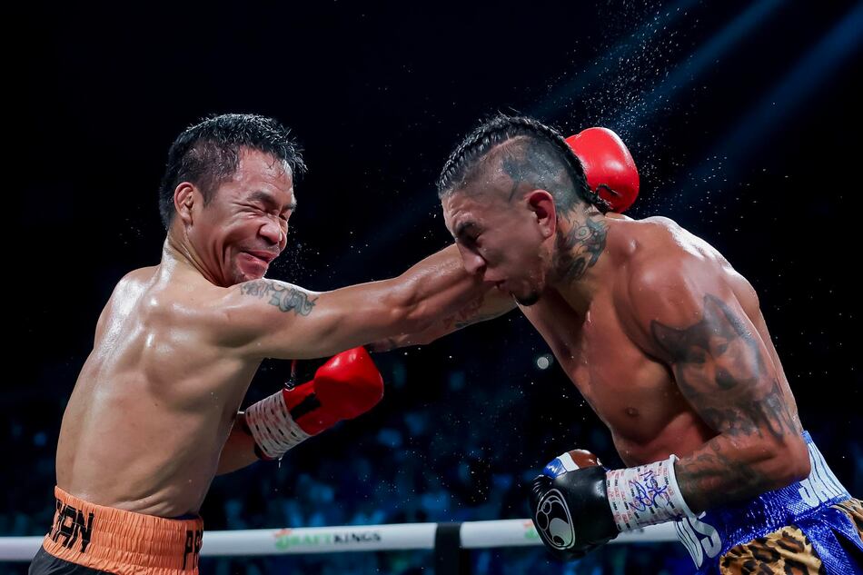 Manny Pacquiao brilla a los 46 años, dos jueces le dan empate y Mario Barrios retiene su título