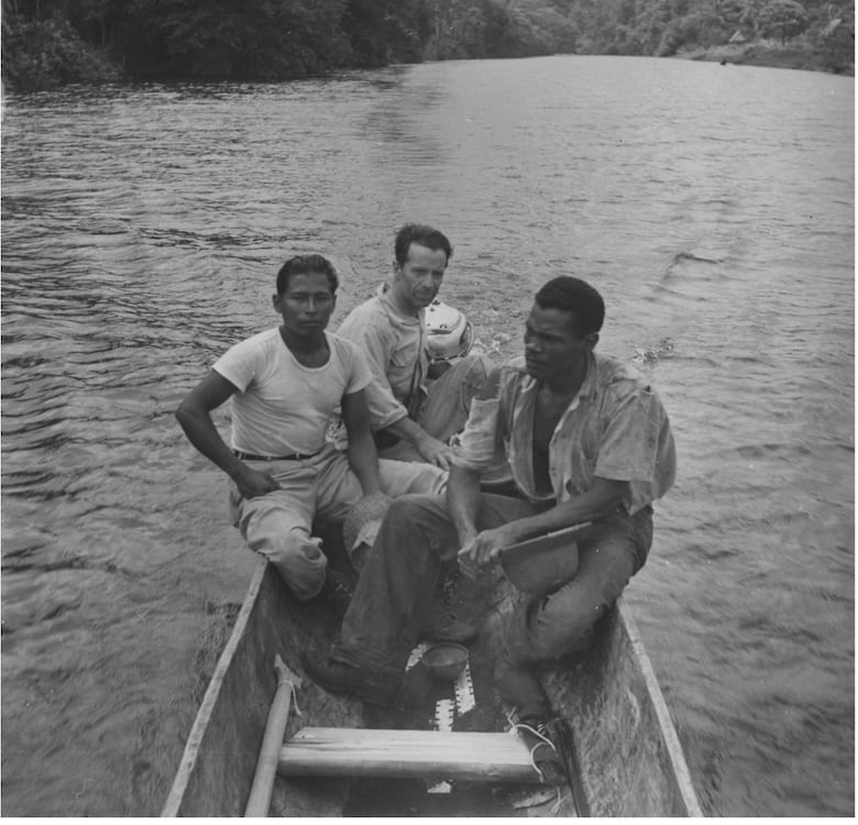 El caserío de Terial en el río Indio en 1963, según Robert Stewart