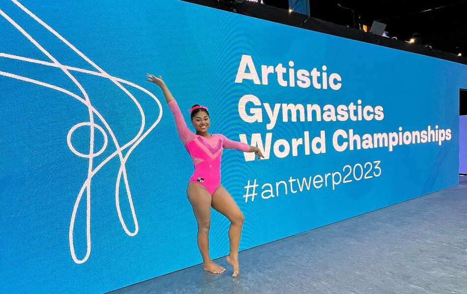 La panameña Hillary Heron hace historia en el Mundial de Gimnasia Artística de Amberes