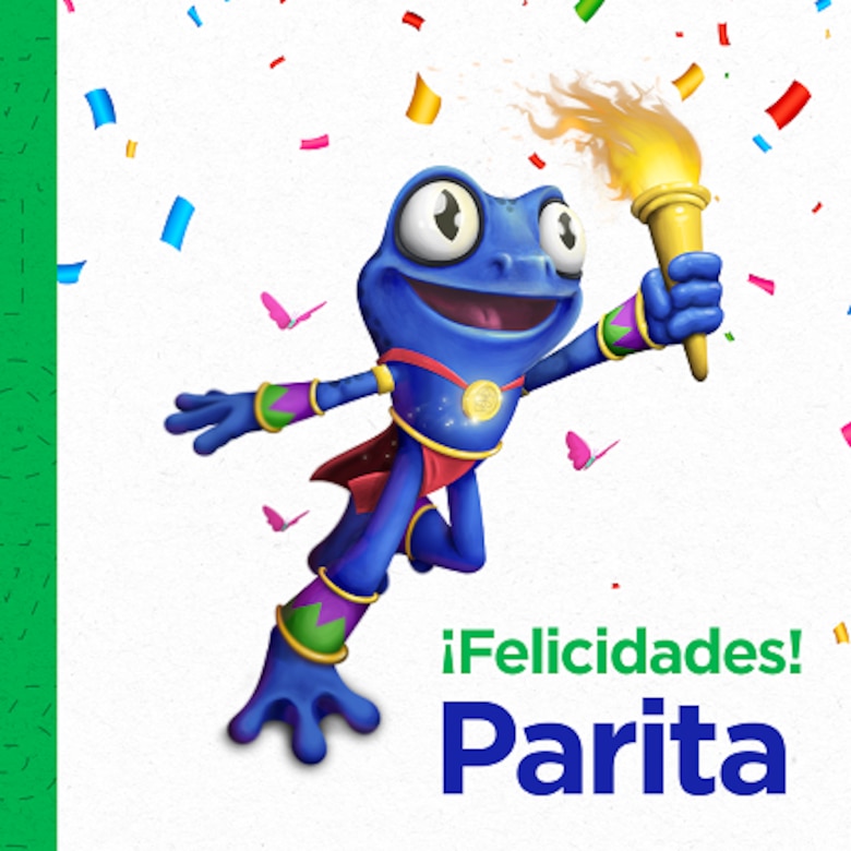 Parita, la mascota oficial de los Juegos Panamá 2022