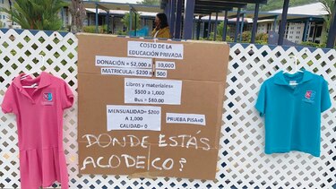 Clausura de colegio afecta a 210 alumnos