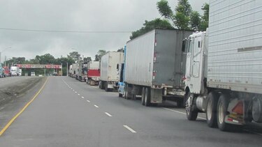 Paralización llega a su cuarto día en la frontera de Panamá y Costa Rica
